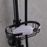 Wall Mount Shower System with Handheld Shower and Soap Dish (Valve Not Included)