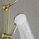 Wall Mount Shower System with Handheld Shower and Soap Dish (Valve Not Included)