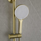 Wall Mount Shower System with Handheld Shower and Soap Dish (Valve Not Included)