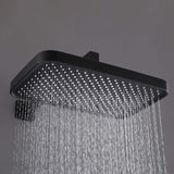 Wall Mount Thermostatic Rainfall Shower System with Handheld Shower Head and Rough-in Valve