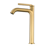 Single Handle Bathroom Vessel Sink Faucet Brass Modern 1 Hole Bathroom High Tall Faucet