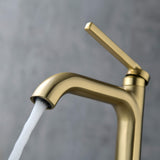 Single Handle Bathroom Vessel Sink Faucet Brass Modern 1 Hole Bathroom High Tall Faucet