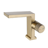 Solid Brass Bathroom Basin Faucet Hot and Cold Water Sink Mixer Tap Single Handle