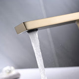 Solid Brass Bathroom Basin Faucet Hot and Cold Water Sink Mixer Tap Single Handle