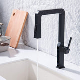 Led Digital Temperature Display Kitchen Faucets with 3-Function Pull Down Sprayer RB1263