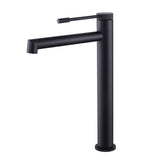 Single Hole Single Handle Bathroom Vessel Sink Faucet with Supply Hose Matte Black AD5908MB