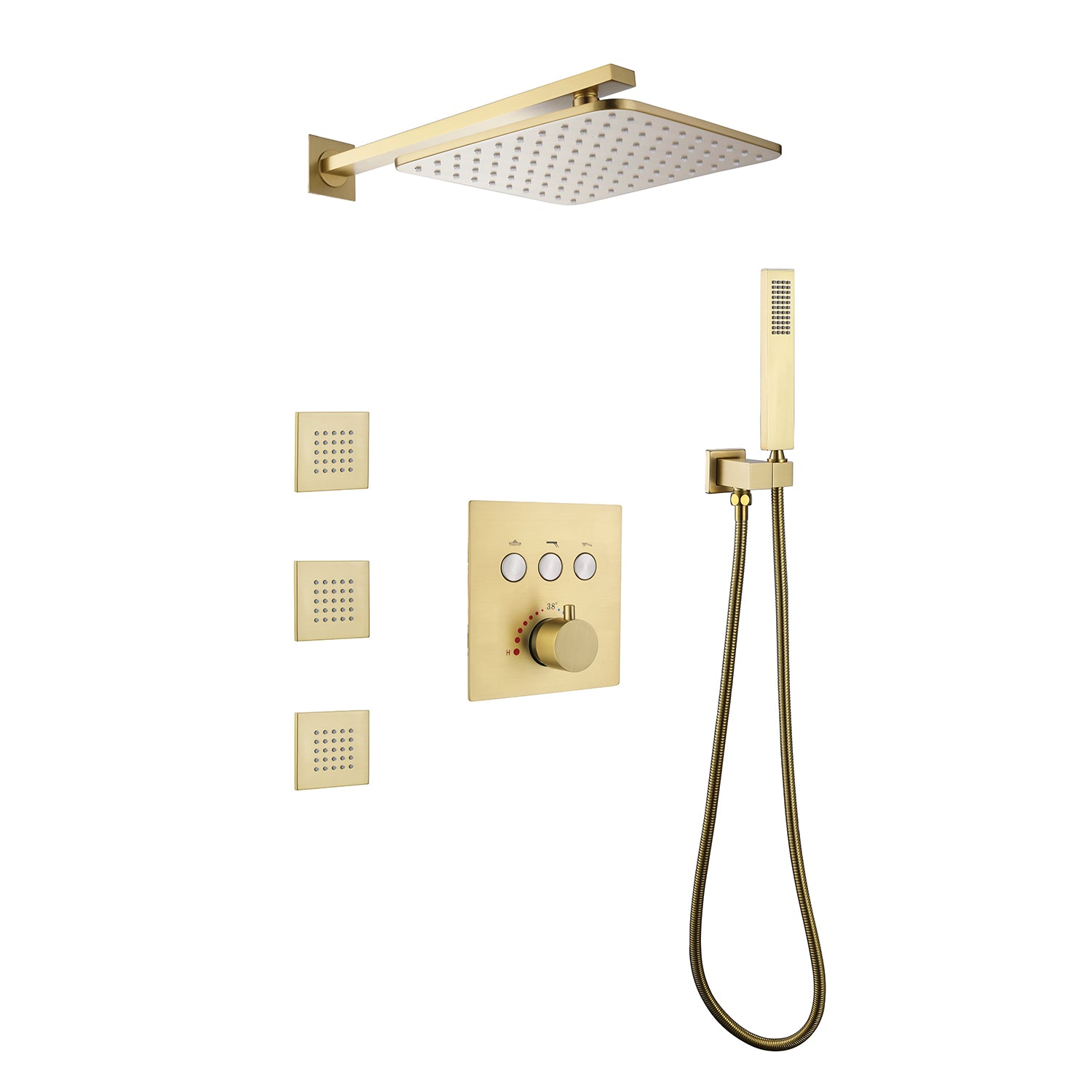 Golden shower outlet system