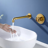 Wall Mount Single Handle Sink Faucet with 360° Swivel Spout RB1134