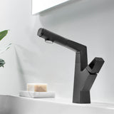 Liftable Bathroom Faucet with Pull Out Sprayer Dual Mode Single Handle Basin Faucet RB1195